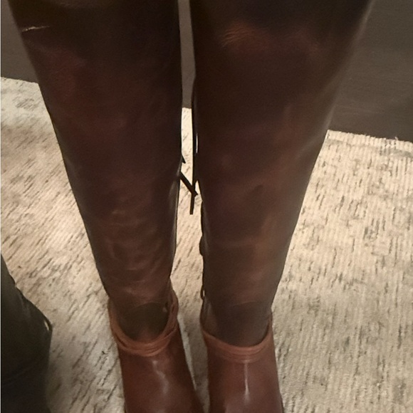 NEW Freebird Brown and Tan Leather Knee-High Boots. - Picture 5 of 7